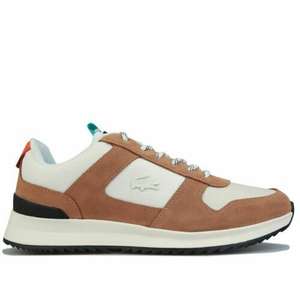 Men's Lacoste Joggeur 2.0 Low Cut Lace up Casual Trainers Brown £39.95 With Code @ g.t.l Outlet / eBay