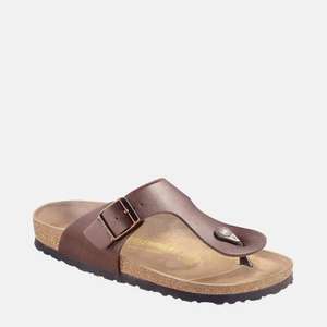 Birkenstock sale from £18.75 using voucher code e.g Regular Fit Dark Brown 44701 (£2.99 Delivery / Limited sizes available) @ Redfoot Shoes