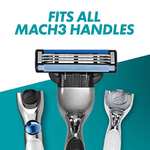 Gillette Mach3 Men's Razor + 12 Razor Blade Refills, 3 Blades for a Smooth Shave, Fits All Mach3 Handles - £16.13 S&S
