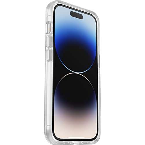 OtterBox Drop Protection Bundle for iPhone 14 Pro, Symmetry Clear Case and Alpha Glass Screen Protector, Clear