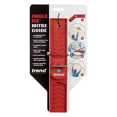 Trend Anglefix Mitre Guide for Quick & Accurate Mitersaw Angle Setup, Red, ANGLEFIX £13.80 @ Amazon