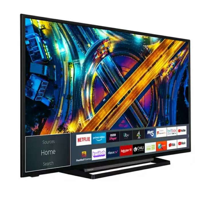 Toshiba 50 Inch 50UK3C63DB Smart 4K UHD HDR LED Freeview TV - £279 free click & collect @ Argos