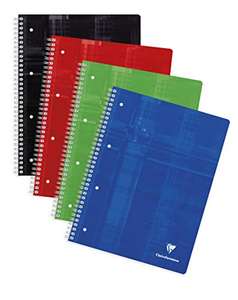 5 x A4 Notebook, Squared ruling, 80 sheets, 90gms, Laminated card cover