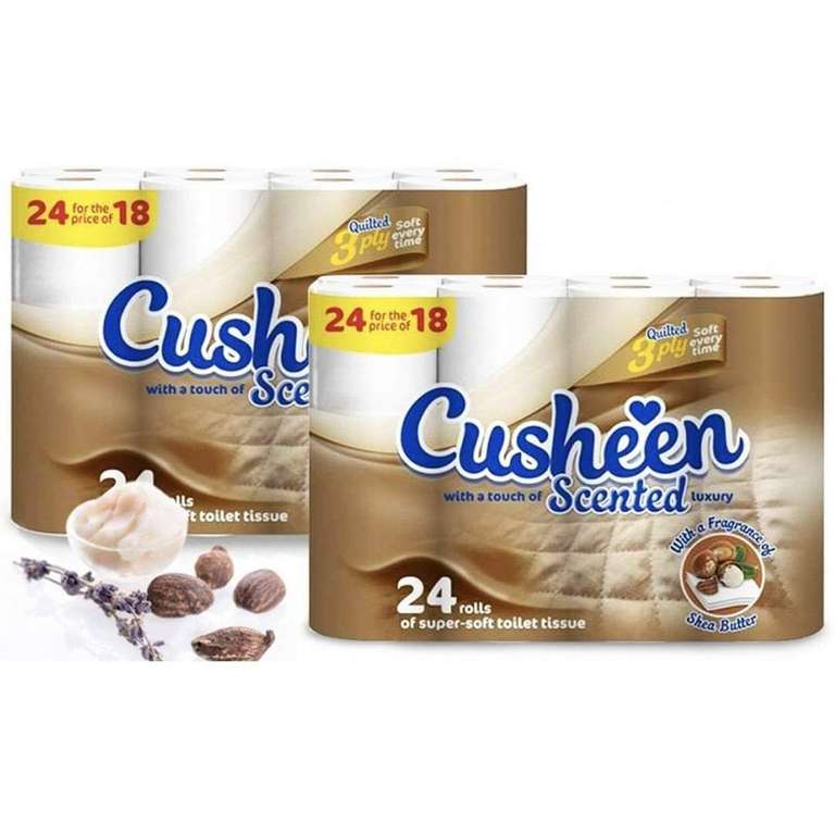 Lusheen Quilted Shea Butter 3Ply Jumbo 24 Toilet Rolls Packs are £6.50 Instore @ The Company Shop Middleton