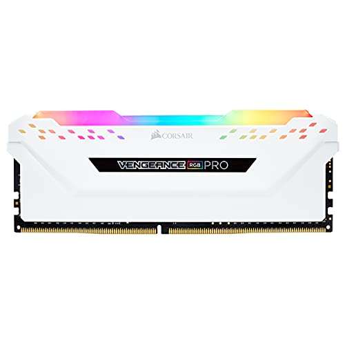 Corsair VENGEANCE RGB PRO 32GB (2x16GB) DDR4 3200 (PC4-25600) C16 – White £73.40 @Amazon