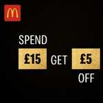 14 day deals via app e.g. Spend £15 and save £5 / Triple Cheeseburger £1.49 / Big Mac £1.49 / McMuffin £1.19