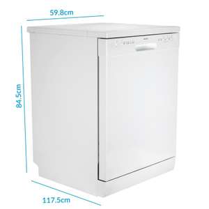 ElectrIQ 12 Place Freestanding Dishwasher - White £165.99 delivered with code @ buyitdirect / ebay
