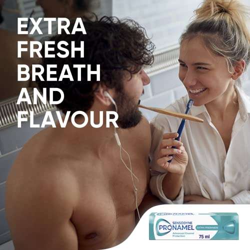 Sensodyne Pronamel Toothpaste, Enamel Care, Extra Freshness, 75ml - (£2.16/£1.93 on Subscribe & Save) + 5% off 1st S&S