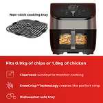 Instant Vortex Plus with ClearCook - 5.7L Air Fryer, Stainless Steel, 6-in-1 Smart Programmes