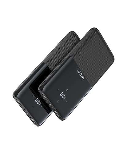 VRURC Power Bank 2 Pack 10000mAh Portable Charger USB C Input and Output with voucher (£6.49 each) VRURC-UK FBA (Prime Exclusive)