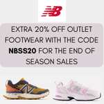 End of Season Sale Up to 60% Off + Extra 20% Off With Code On All Outlet Footwear
