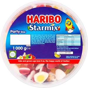 Haribo Starmix 1kg sweets party tub star mix - £4.50 @ Amazon