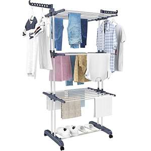 Homidec Airer 4-Tier Foldable Clothes Drying Rack - £32.99 Sold by Ling Ltd & Fulfilled by Amazon