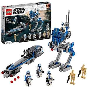 LEGO 75280 Star Wars 501st Legion Clone Troopers Set with Battle Droids and AT-RT Walker £18.75 @ Amazon