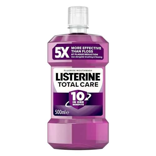 Listerine Total Care Mouthwash 500ml (£2.36 s&s + 15% voucher possible £1.84)
