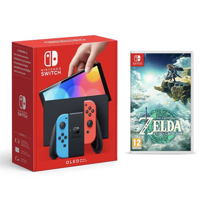 Switch Bundles: Nintendo Switch OLED Neon or White & Zelda Tears of the Kingdom game - £339.99 (£359.99 with Zelda OLED Switch) @ Smyths