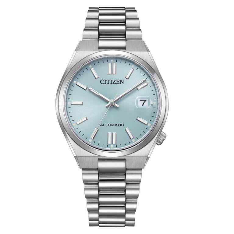 Citizen Tsuyosa Automatic Watch, Silver Blue Dial, Sapphire Crystal, Model :NJ0151-53M - with Prime