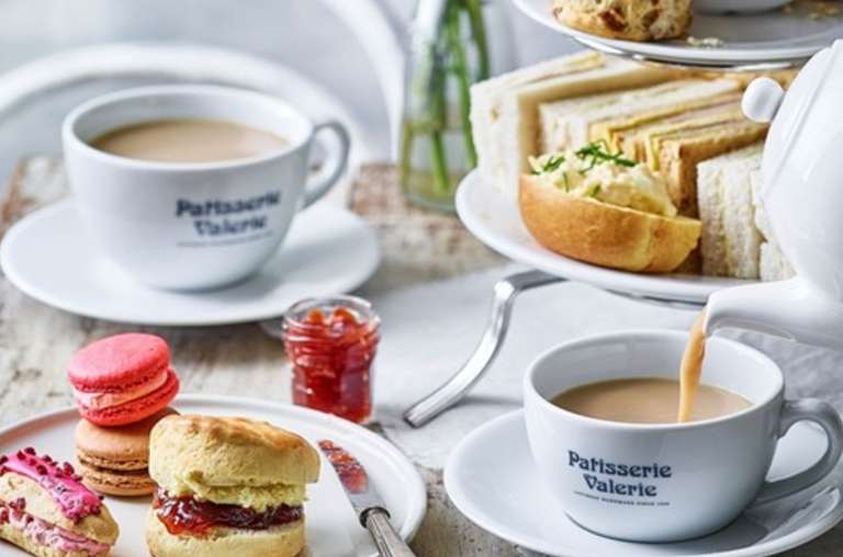 Afternoon Tea at Patisserie Valerie for Two - £19.25 with code
