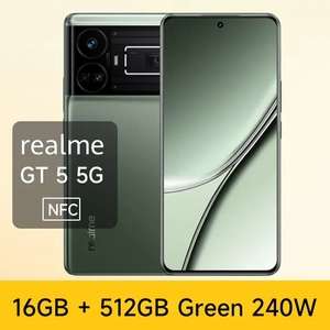 Unlocked Global ROM realme GT5 5G Smartphone 16gb/512gb 240W Sold by HongKong Will vast Store