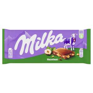 Milka Chocolate Hazelnut Bar 100G / Oreo Chocolate Bar 100G / Milka Bubbly Milk & White 95G (Clubcard Price)