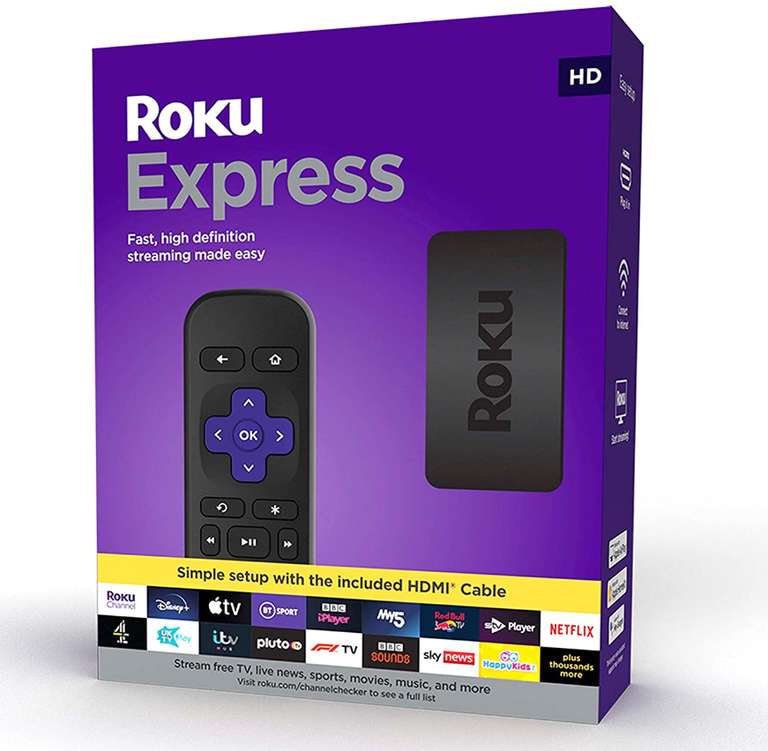 ROKU Express HD Streaming Media Player £19.99 @ Amazon