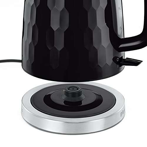 Russell Hobbs Cordless Electric Kettle Contemporary Honeycomb Design with Fast Boil and Boil Dry, 1.7 L £20 with voucher @ Amazon
