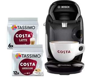 Bosch Tassimo TAS1102GB2 Costa Americano & Latte Starter Bundle - Free Click & Collect