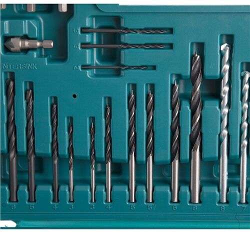 Makita 100 Piece Drill Bit Holesaw Masonry HSS Drill Socket Flat Bit Set + Case £17.09 delivered, using code @ eBay / buyaparcel