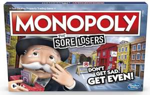Monopoly For Sore Losers Board Game for Ages 8 and Up, The Game Where it Pays to Lose £14 prime + £4.49 non prime @ Amazon