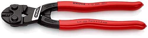 Knipex CoBolt Compact Bolt Cutter black atramentized, plastic coated 200 mm (self-service card/blister) 71 01 200 SB