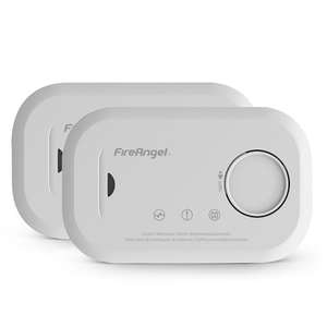Twin-pack Fireangel Carbon Monoxide Detector & Alarms with Replaceable Batteries