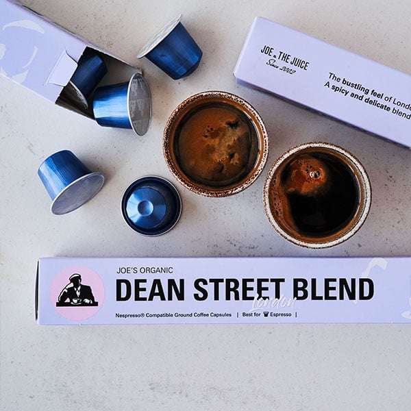 Joe & The Juice Dean Street London Nespresso Coffee Pods : Minimum Best Before End May 2023 99p (Minimum Order of £20) @ Discount Dragon