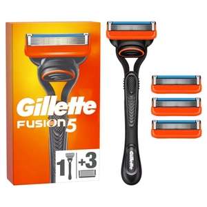 Gillette Fusion5 Razor For Men with 3 Razor Blade Refills - £12.00 + £6.00 Back in Rewards @ Asda