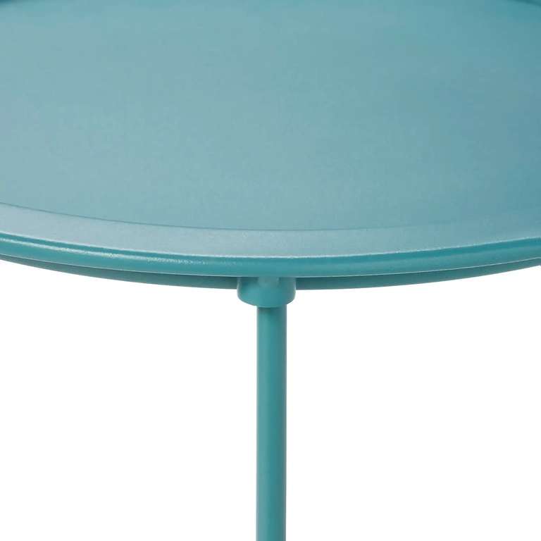 Homebase Folding Side Table in Dark Teal (50 x 47cm) for 38 click & collect (clearance so selected stores) @ Homebase