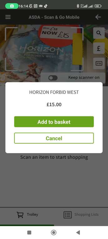 Horizon Forbidden west PS5 £15 @ Asda Newmains