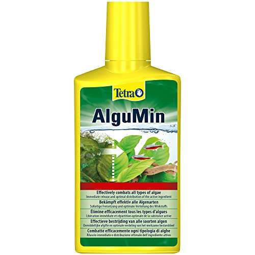 Tetra AlguMin - Quickly Combats All Types Of Algae In The Aquarium, Prevents The Growth Of New Algae, 250 ml