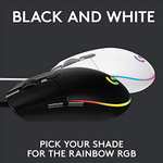 Logitech G203 LIGHTSYNC Gaming Mouse, RGB Lighting, 6 Programmable Buttons,8K DPI Tracking,Lightweight-Black