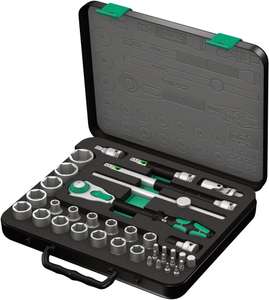 Wera 8100 SC 2 Zyklop Speed Ratchet, Sockets, Bits and Accessories Set, 1/2" Drive, 37PC, 05003645001