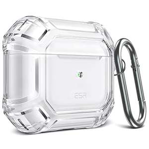 ESR Tough Case Compatible with AirPods 3 (2021), Rugged Protective Cover, Scratch Resistant, Clear £3.99 With Code @ ColorBrightEU / Amazon