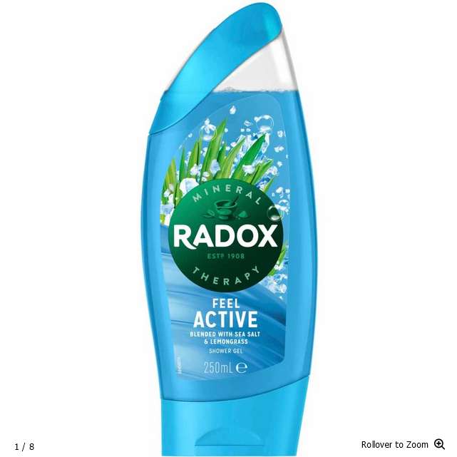 Radox Shower Gel 250ml (8 Options) Ready/Moisturise/Active/Awake/Refreshed/Pampered/Revived/Uplifted - 30p + Free Click & Collect @ Wilko