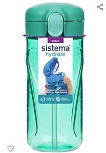 Sistema Tritan Quick Flip Straw Drinks Bottle 520 ml - Assorted Colours £3.99 @ Amazon