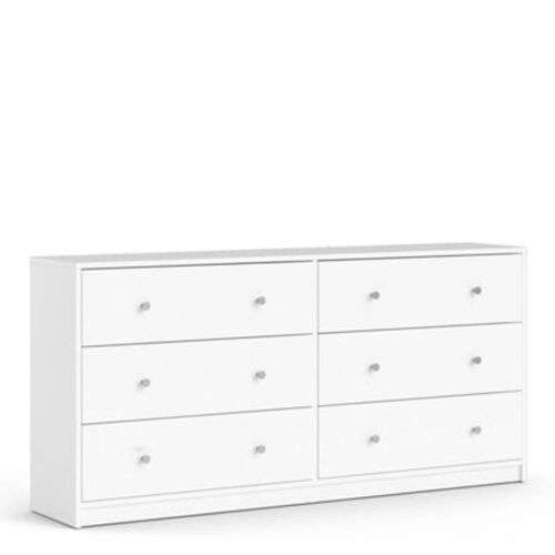 Chest Of 6 Drawers 3+3 White Matt with voucher sold by iforce_marketzone (UK Mainland)