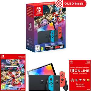 Nintendo Nintendo Switch OLED with Mario Kart 8 Deluxe + Switch Online Individual 3 Months - Red / Black