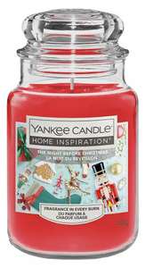 Yankee Candle Large Jar Candles (Night Before Christmas / Toasted Marshmallow / Candy Cane Milkshake) - Free Click & Collect
