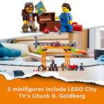 LEGO 60342 City Stuntz The Shark Attack Stunt Challenge Adventure Series Toy with Flywheel Powered Stunt Bike & Racer Minifigure