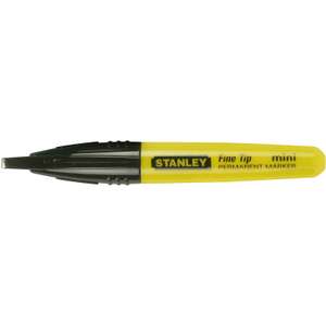 Stanley Mini Fine Tip Marker Black - 43p + Free click and collect @ Toolstation