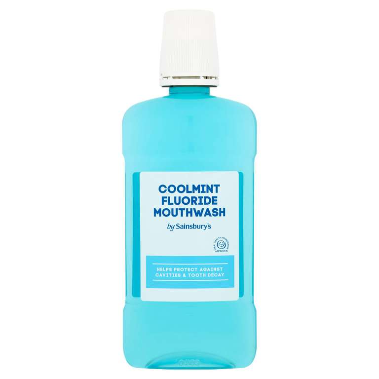 Coolmint Fluoride Mouthwash 500ml - 45p @ Sainsbury's