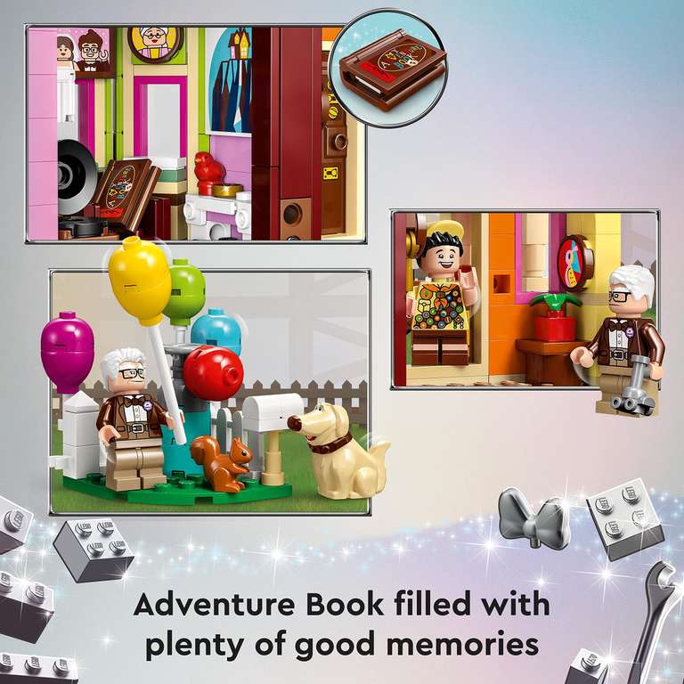 LEGO 43217 Disney and Pixar ‘Up’ House Buildable Toy with Balloons, Carl, Russell and Dug Figures, Collectible Model Set