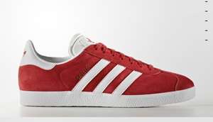Adidas Gazelles Trainers in Red £51 delivered with code @ ASOS