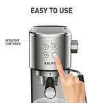 Krups Virtuoso XP442C40 - Espresso Coffee Machine, Stainless Steel - £94.99 at Amazon